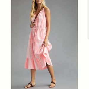 Anthropologie Velvet by Graham & Spencer Embroidered Maxi Dress